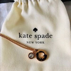 KATE SPADE Rose gold Spade Pendant